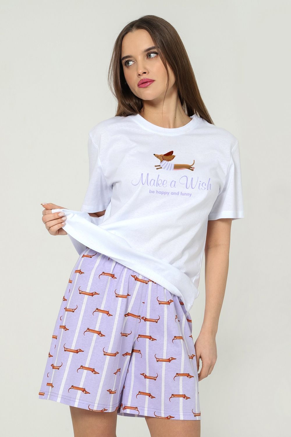 Костюм женский Таксы-3 Виотекс БЕЛЫЙ