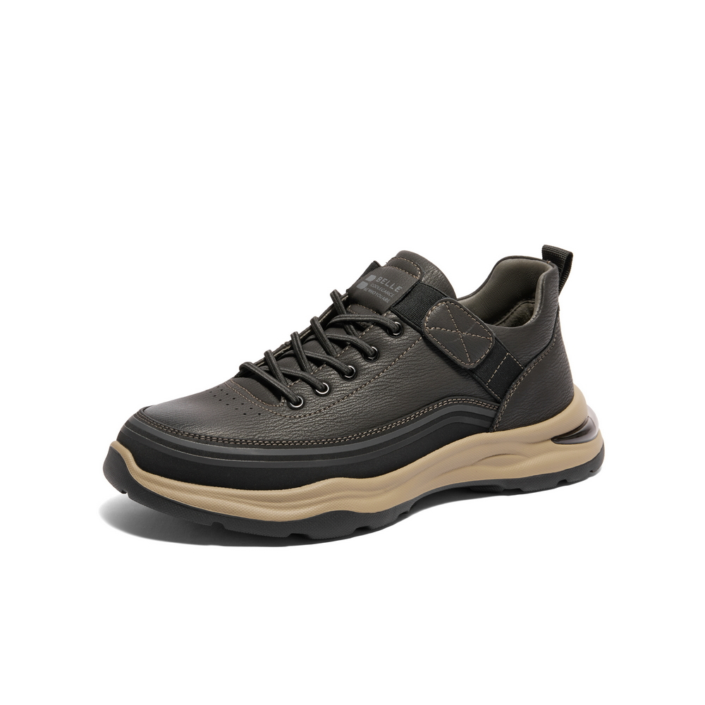 BELLE Work Boots Men"s Black, Khaki