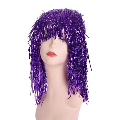 Карнавальный парик "Дождь" 45 см, цвет фуксия 2447918