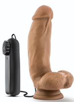 Смуглый вибратор MMA Fighter - 17,8 см. (Цвет: кофейный)