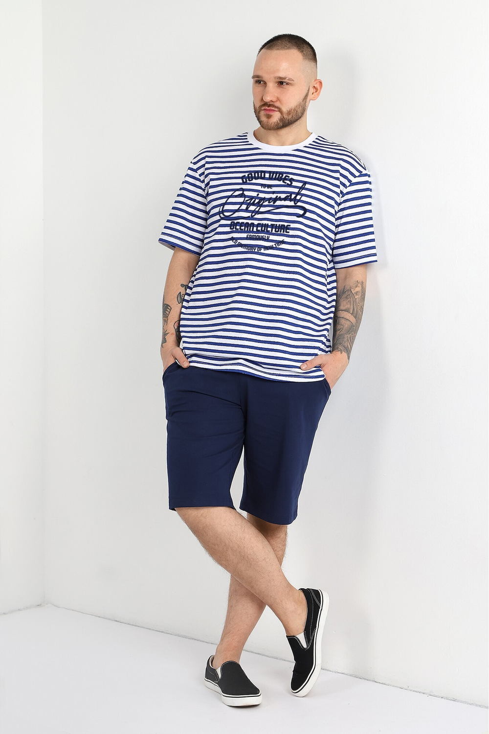 [m]Пижама мужская шорты и футболка КП-119