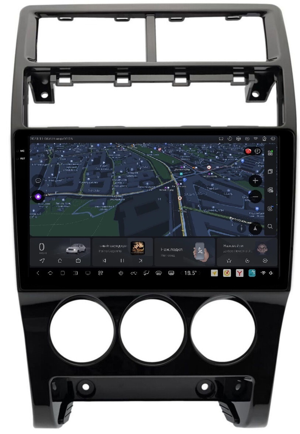 Магнитола для Lada Priora 2013-2018 - Carmedia SF-9066-3 QLed+2K, Android 13, UIS7870 (DUDU7), CarPlay, SIM-слот