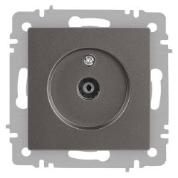 Розетка Intro Accent 6-301-09 TV одиночная, IP20, СУ, титан