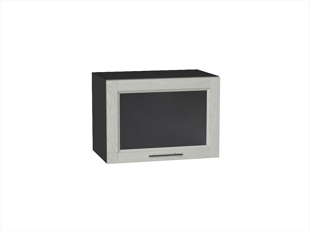 Шкаф верхний горизонтальный остекленный Сканди