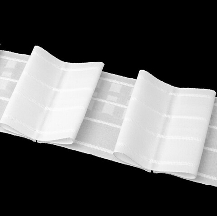 Шторная лента Oz-Is арт. 4414 Р, бантовые складки, коэф. сборки 1:2,5; цвет белый (ширина 100 мм)