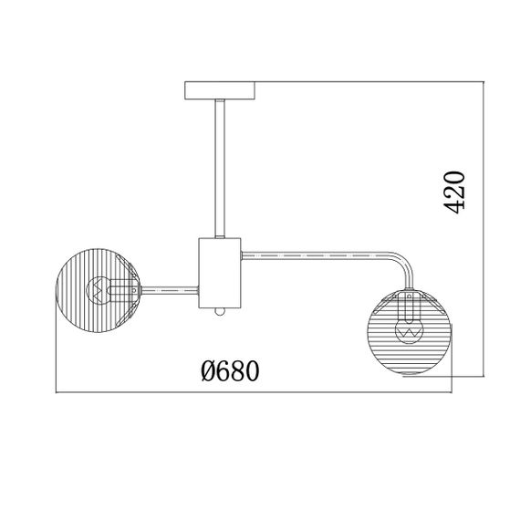 Потолочная люстра Escada Twilight 646/6P