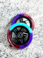 Набор колес HIPExtreme H5 mix 110*24 мм, черный/розовый/голубой/фиолетовый