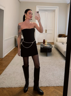 Платье ХЕЙЛИ черное пошив