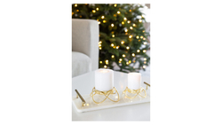 Набор подсвечников 2шт 11.5х3см Edzard Бастия