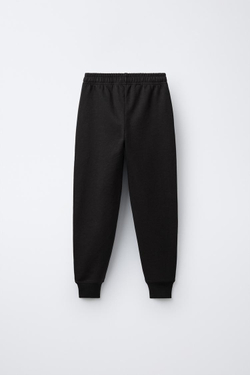 ZARA КОМПЛЕКТ ИЗ ТОЛСТОВКИ И БРЮК-ДЖОГГЕРОВ, ЧЕРНЫЙ