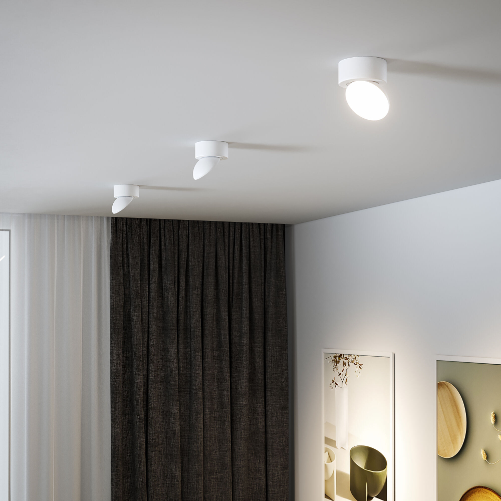 Светильник накладной поворотный светодиодный Smooth 10W 4000K белый 25053/LED