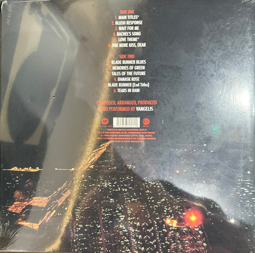 Виниловая пластинка Blade Runner - Vangelis LP