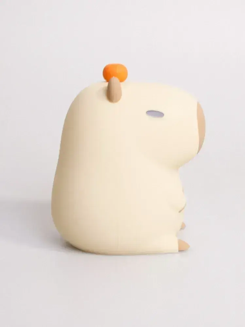 Детский ночник с таймером Капибара силиконовый, беспроводной светильник для малышей