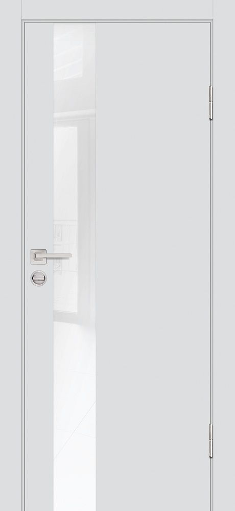 Дверь P-10 / Цвет Агат / белоснежный лакобель / Двери PROFILO PORTE
