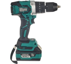 "MINLI Аккумуляторная Бесщеточная ударная Дрель-шуруповерт / 13mm 80N.m Li-ion 18Vx2 DC105-4.0A