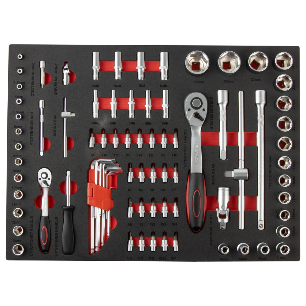 OPTIMUS TS-07 Тележка инструментальная, 7 ящиков с набором инструментов