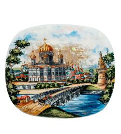 Народные промыслы ШК-55/111 Шкатулка «Храм Христа Спасителя» исп. Ломов