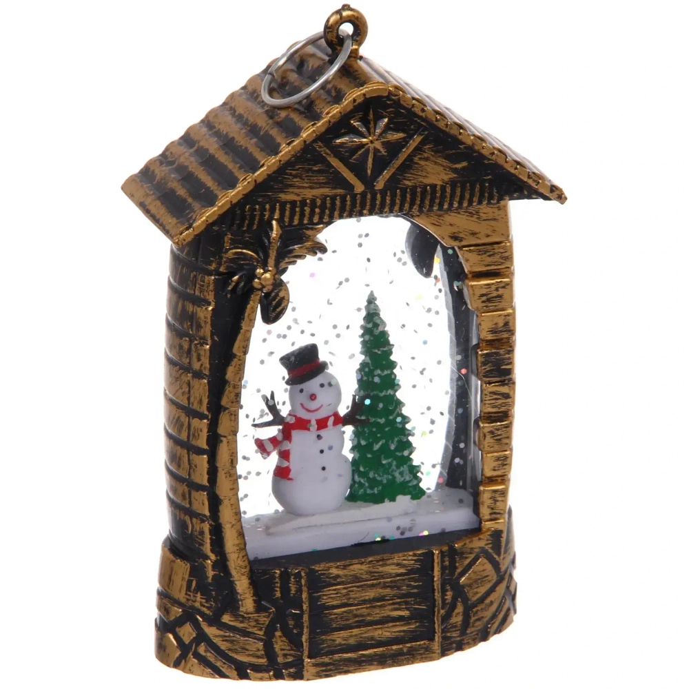 Сувенир с подсветкой «Загадка - Снеговик» 7,5*4*12,5 см (работает от батареек LR44*3)