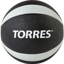 Медбол TORRES AL00227, 7кг., чёрно-серо-белый