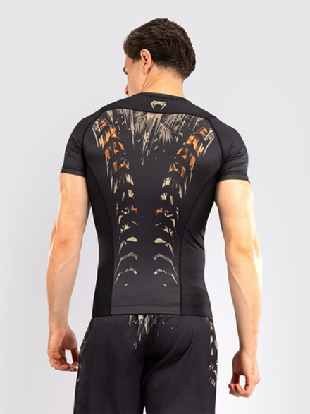 Рашгард Venum Tiger Black/Neo Orange S/S