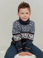 Свитер вязаный с горлом