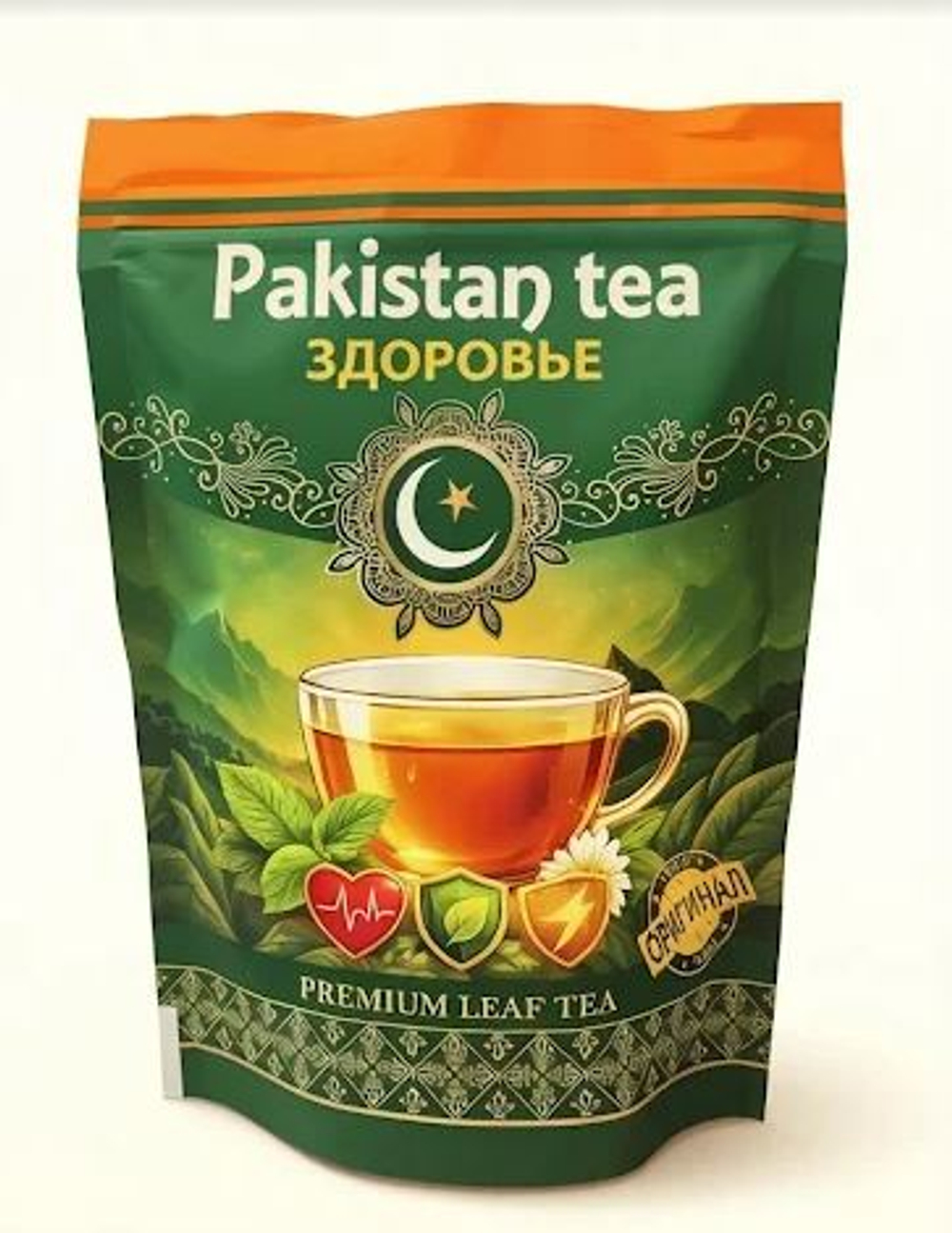 Чай Pakistan Tea Premium Здоровье Дой-пак 150гр.