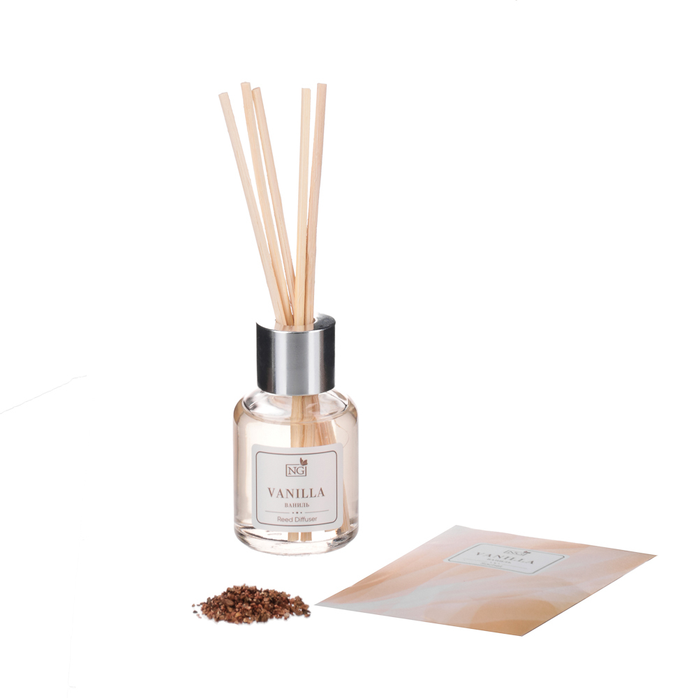 NEW GALAXY Набор ароматизатор-диффузор и саше 2шт., ваниль, райский сад, лаванда,океан 30мл, 10 г.