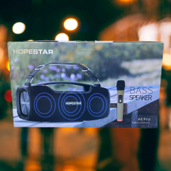 Портативная колонка HOPESTAR A 6 Pro с караоке, 55Вт, беспроводная, Bluetooth
