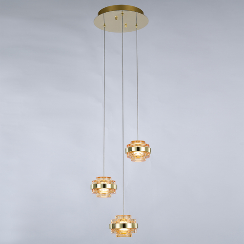 Подвесной светильник MD22030002-3A gold/champagne