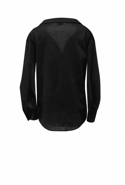 Рубашка оверсайз чёрная 12-01-20 FW