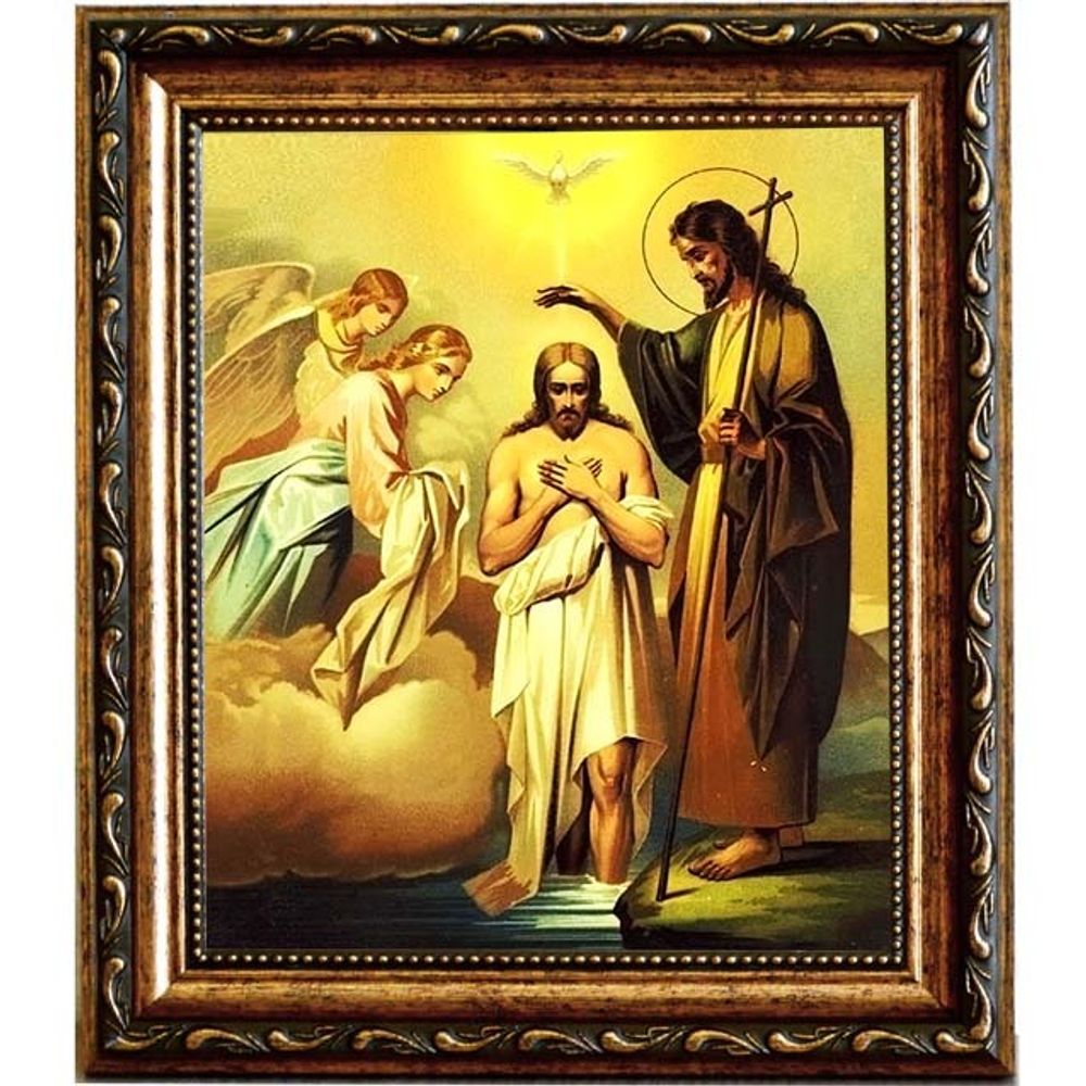 Богоявление (Крещение) Господне . Икона на холсте.