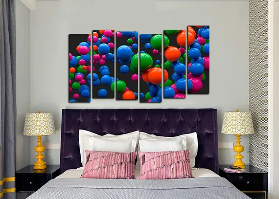 Модульная картина "Надувные шарики"