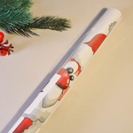 Наклейка новогодняя "Олень и Санта" 2шт 20*30см