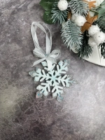 Новогодняя елочная игрушка Снежинка