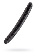 Двусторонний фаллоимитатор Black & Red by TOYFA, ПВХ, чёрный, 31 см