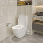 Унитаз-компакт безободковый WAVE NEO Tornado1.0, гор,ниж,2-кн.арм,сид.дюропл,м/л,быстр,БЕЛЫЙ глянец