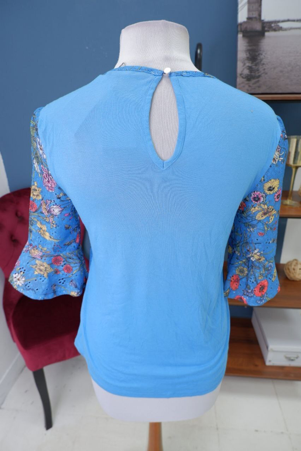 Блузка Oasis с принтом 44 размер, новая