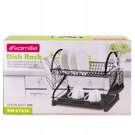 Сушилка для посуды двухъярусная Kamille KM 0762C