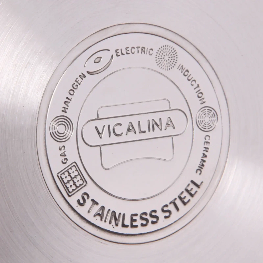 Кастрюля из нержавеющей стали VICALINA 1,9л, индукция, VL-7011