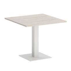 Onix Direct Стол квадратный O.SPRG-2 Денвер Светлый/Металл Белый 900*900*750