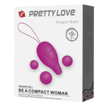 Лиловое вагинальное яйцо с утяжеляющими шариками Kegel Ball (Цвет: лиловый)