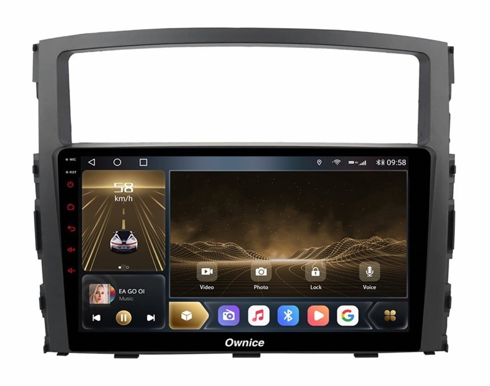 Штатная магнитола OWNICE OL-9566-N для Mitsubishi Pajero IV 2006-2019 на Android 12.0