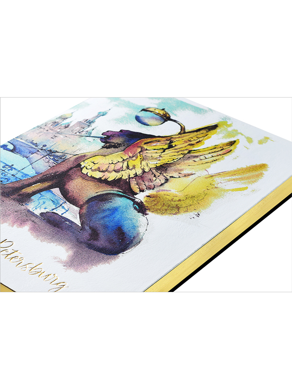 Ежедневник недатированный "Санкт-Петербург. Банковский мостик" А5 168 листов, гибкая обложка экокожа, на сшивке