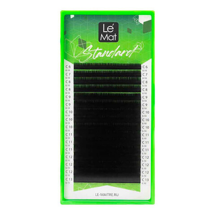 Черные ресницы Le maitre "Standard" MIX - 16 линий