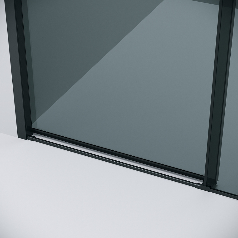 Душевой уголок Grossman Style 110х90 120.K33.05.1190.21.10 профиль Черный матовый стекло тонированное