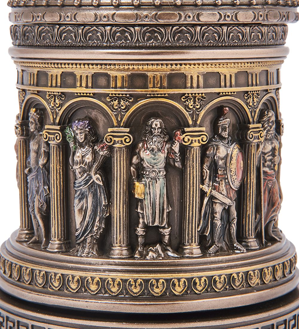 Veronese WS-1484 Шкатулка «Греческий пантеон» ротунда вращ.