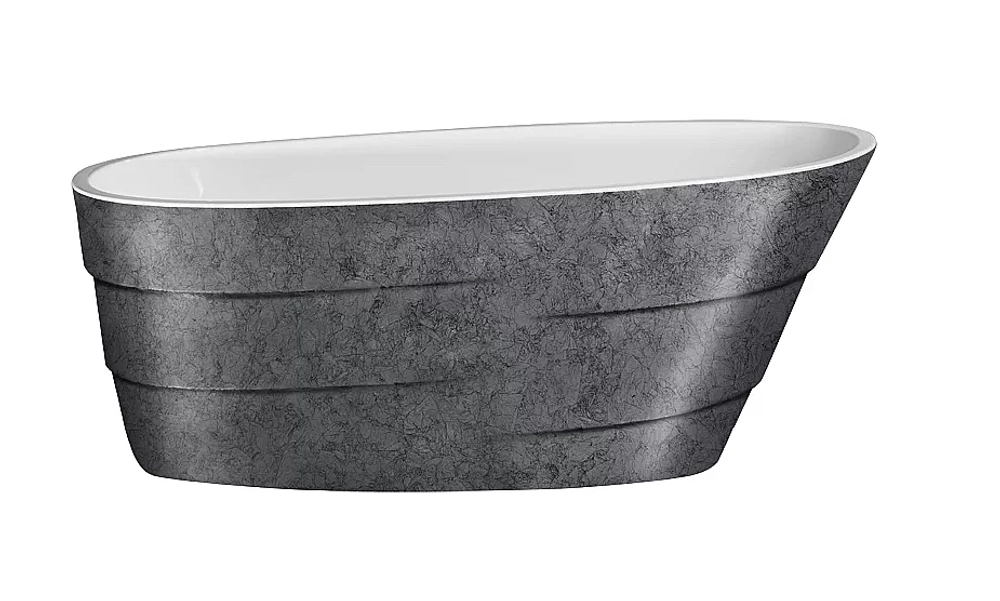 Ванна акриловая Lagard Auguste lgd-agst-ts 170х75 белая,серебро