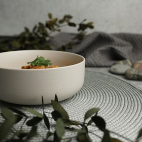 Салатник d=16 см,750 мл фарфор "NOBLE" серия "Fine Plus-Light Grey"