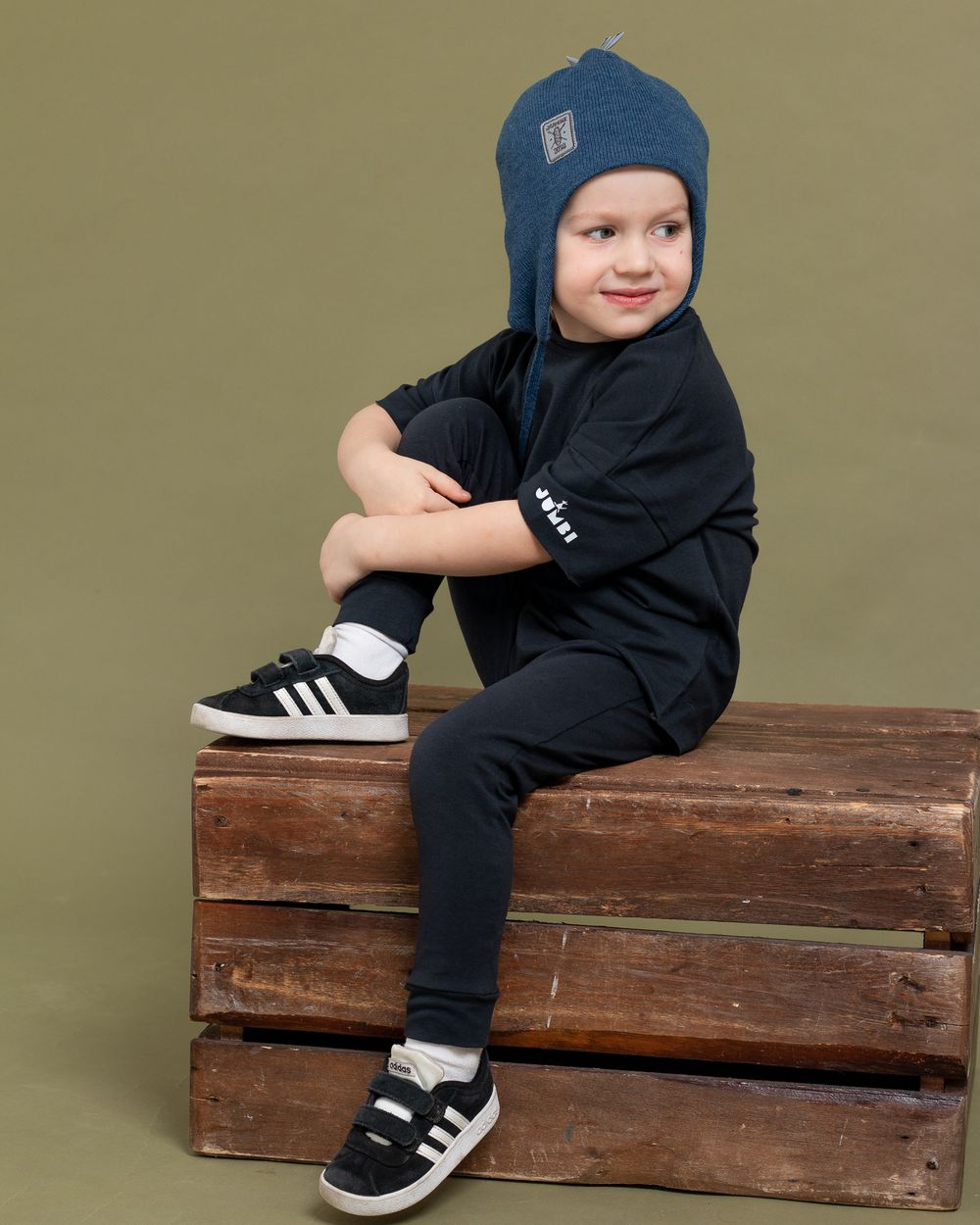 Шапка весенняя/осенняя вязаная ОРЕО (Гроза)