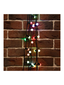 Гирлянда светодиодная "Мультишарики" 20м d17.5мм 200LED RGB 16Вт 220-240В IP65 провод ПВХ черн. (нужен шнур питания 303-500) Neon-Night 303-509